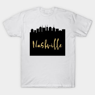 NASHVILLE TENNESSEE DESIGNER SILHOUETTE SKYLINE ART T-Shirt